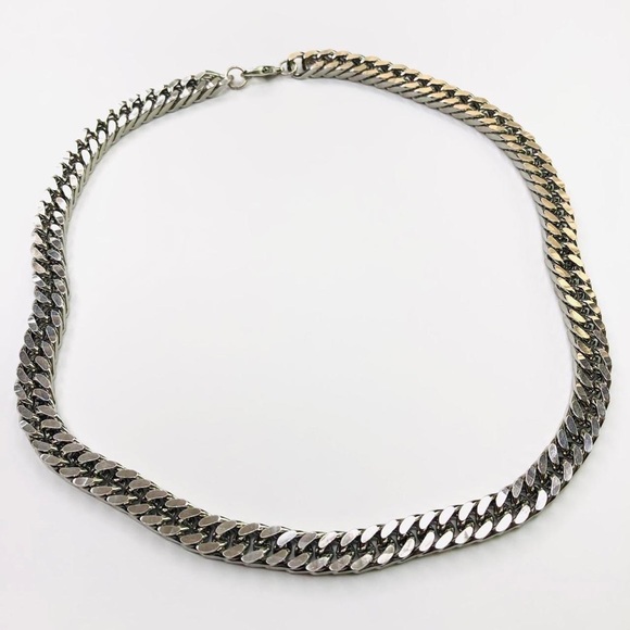 Thick Chunky Stainless Steel Curb Cuban Miami Chain Necklace Hypoallergenic - Picture 3 of 4